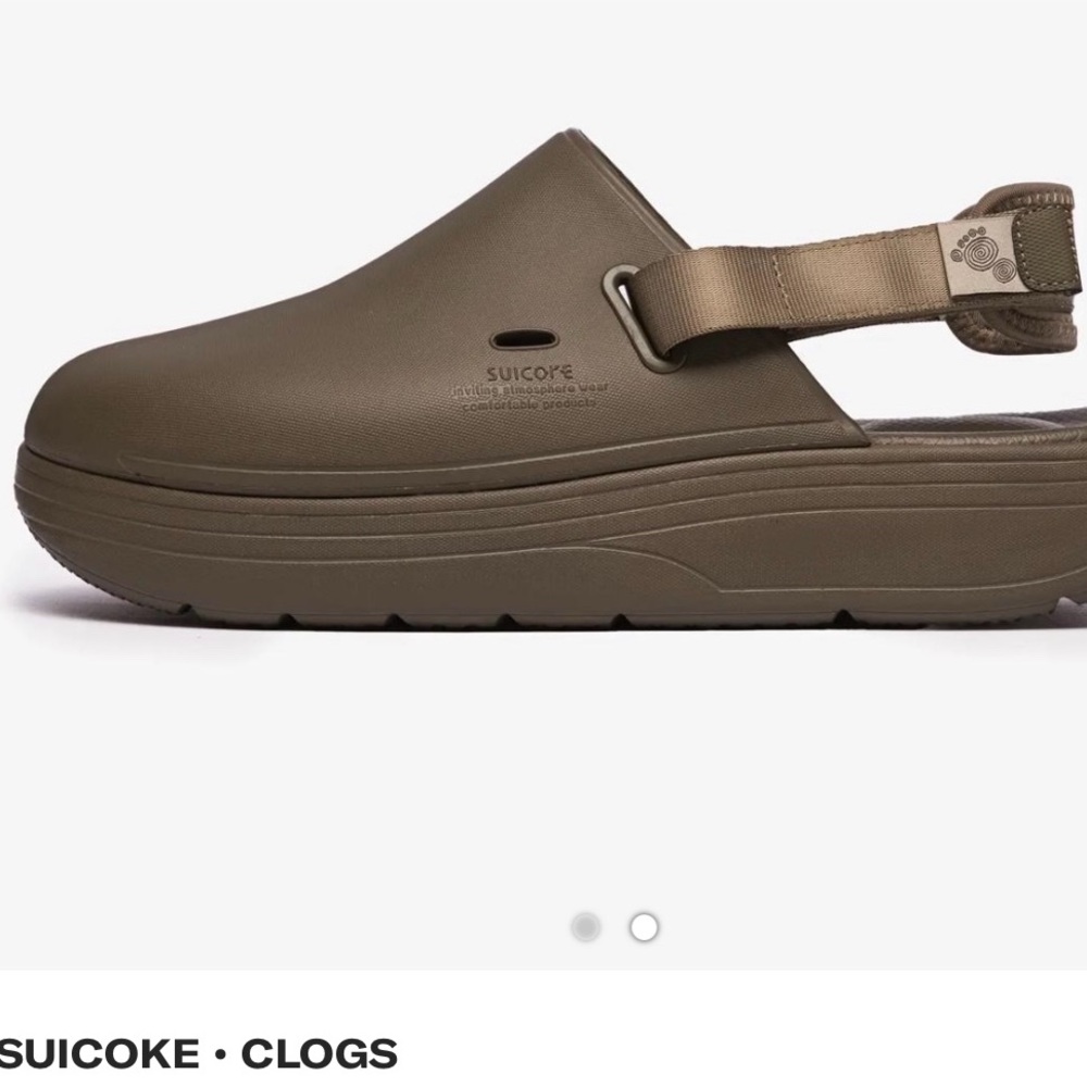 Suicoke Olive Green Clogs
